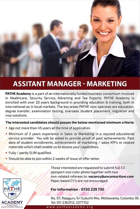 Assistant Manager - Marketing