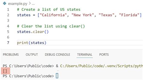 Image result for Clear List in Python