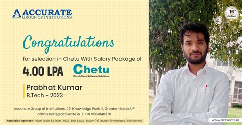 We Are Pleased To Announce That Accurate Group of Institutions, Greater ...