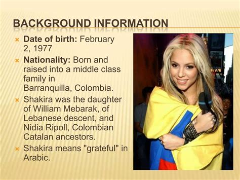 Shakira's biography | PPTX