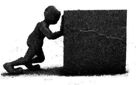 A man of mass `75 kg` is pushing a heavy box on a flat floor. The ...