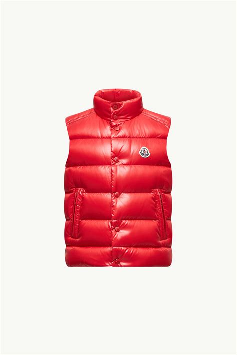 Red Tib Down Vest - Down Jackets & Vests for Children | Moncler US