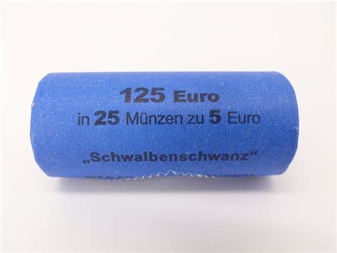 5 Euro Münzrolle (25 x 5 Euro) Serie „Wunderwelt Insekten ...