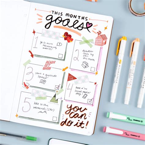 15 Goal Setting Bullet Journal Page Ideas