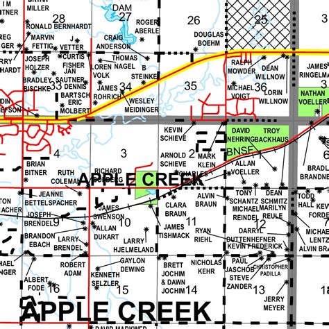 BURLEIGH COUNTY ROAD Map by GREAT PLAINS DIRECTORY SERVICE | Avenza Maps