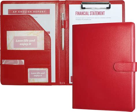 Buy A4 Folder Clipboard Folder Portfolio Conference for Legal Pad, Faux ...