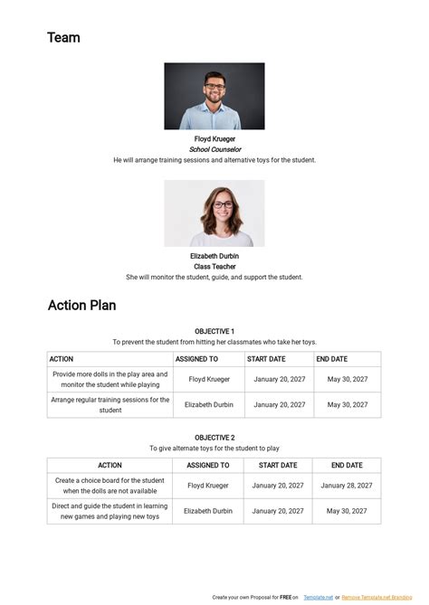 Behavior Support Plan Template 的图像结果