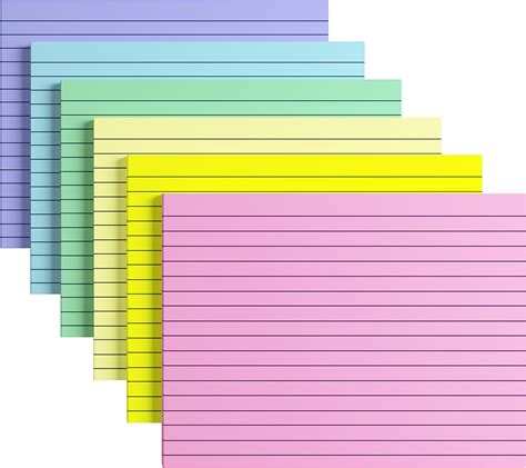 KIFZM 6 X 8 Inches Extra-Large Lined Sticky Giant Pads,A5 Lined Note,30 ...