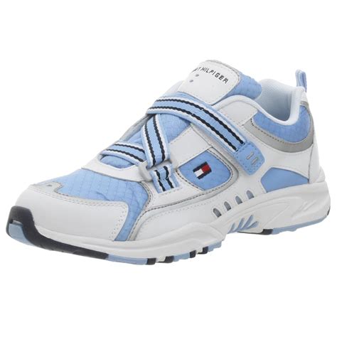 Buy Tommy Hilfiger Little Kid/Big Kid Overslide Shoe,White/Blue,4.5 M ...