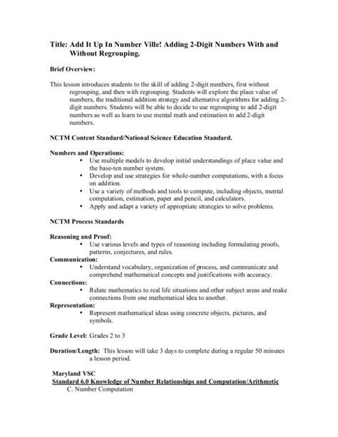 Image result for Two Digit Number Adding Lesson Plan