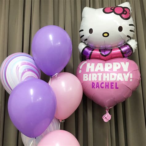 Hello Kitty Birthday Bundle | Simple birthday decorations, Balloon ...
