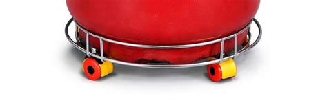 DEXURIES Stainless Steel LPG Gas Cylinder Trolley with Wheels | Heavy ...
