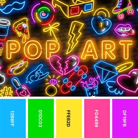 30 Neon Color Palettes for Vibrant Designs | Color palette bright, Neon colour palette, Bright ...