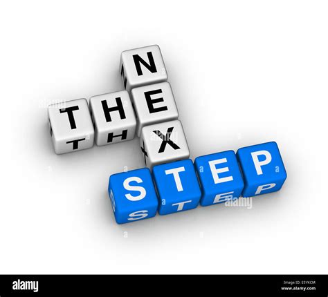 the nex step crossword puzzle Stock Photo - Alamy