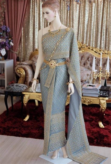 Couture: Thai Chakkri Wedding Dress Thai/khmer Wedding Dress Handmade ...