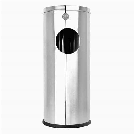 OPR Stainless Steel Ash Dustbin With Lid| Ash Can with Easy Grip for ...