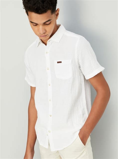 Buy Boys Crinkled Shirt Online at just Rs. 549.0 - 1000013572343 | Max ...