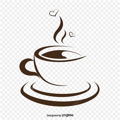 Brown Coffee Cup PNG Picture, Hand Painted Brown Coffee Cup, Coffee Mug ...