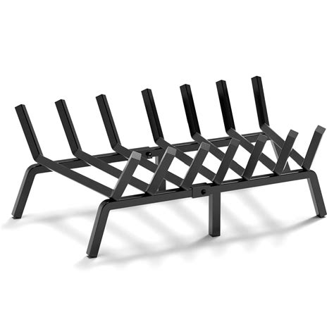 Amazon.com: SNOGSWOG 24" Fireplace Grate, Solid Steel Firewood Burning ...