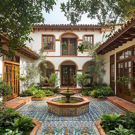 Courtyard House - Casa de Patio: Timeless Spanish Elegance | Casas estilo rancho, Casas de ...