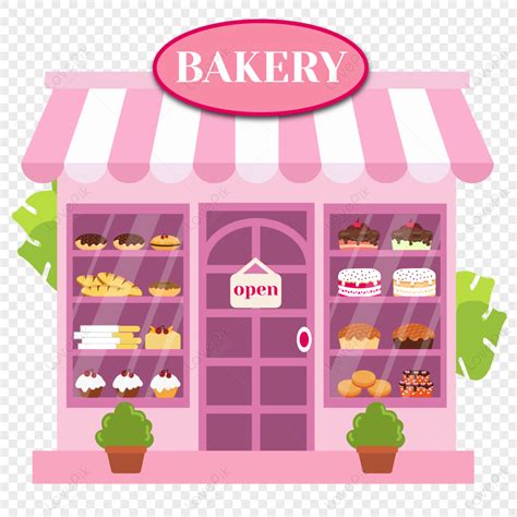 Pink Bakery Clip Art,grocery,cup,kiosk PNG Transparent Background And ...