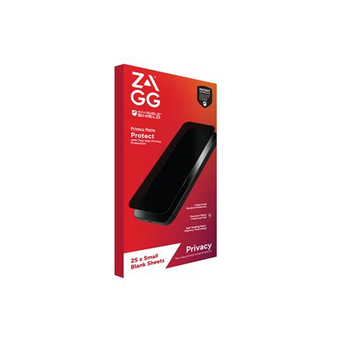 ZAGG on Demand Privacy Matte, M4/M12, Small (Order in multiples of 25) | ISoD