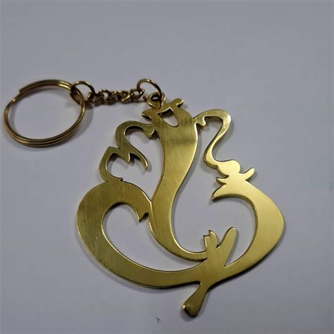 Ganesh Chaturthi Ganpati GOLD keychain : Amazon.in: Bags, Wallets and ...