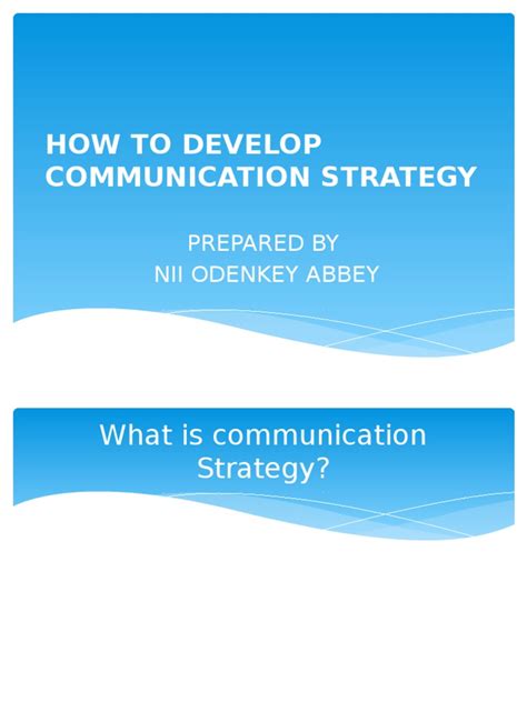 Communication Strategy Development Process 的图像结果