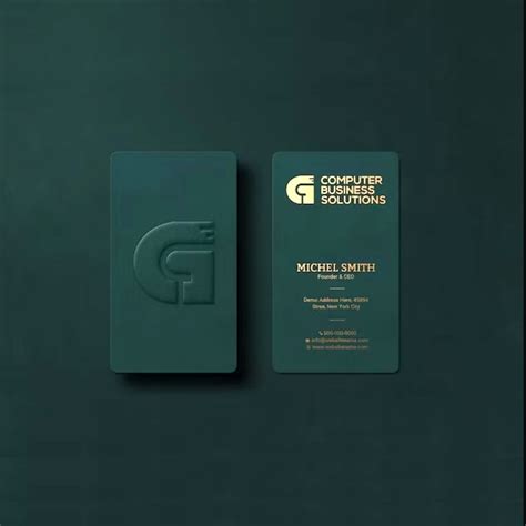 Embossed Logo Calling Card 的图像结果