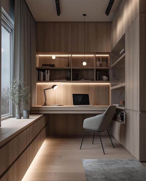 Pin by 轻辞 on Soft space design | Home office design, Modern home ...