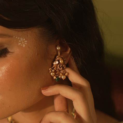 Devyani Temple Dome Earrings – Silver Jhumkas Chennai