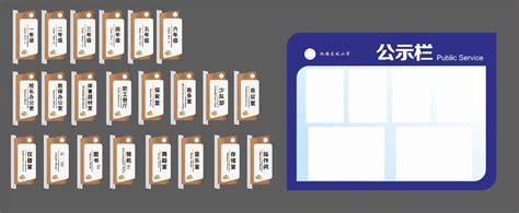 学校校园班级科室门牌导视牌素材