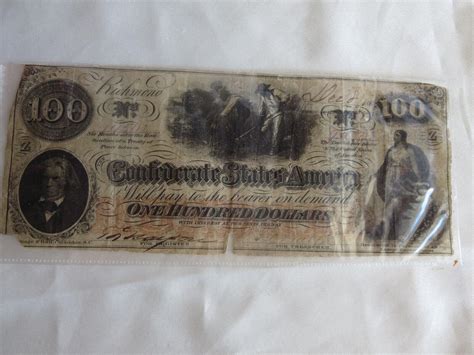 ORIGINAL CONFEDERATE 100 DOLLAR BILL | #4554517688