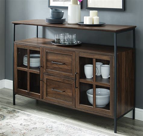 The Best The Stylish and Functional Three-tier Glass Buffet: Modern ...