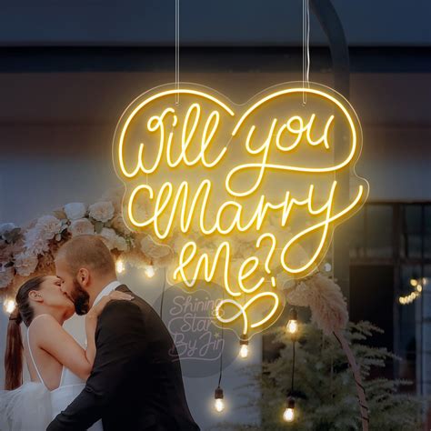 Will You Marry Me Sign, Custom Wedding Neon Sign, Perfect Proposal ...