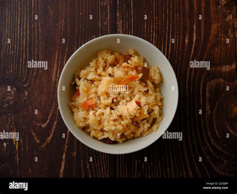 Gomoku Gohan, Japanese Steamed Rice with Vegetables Stock Photo - Alamy