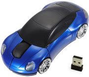 microware Cool Sport Car Shaped Mouse 2.4GHz Wireless Car Mouse Ultra ...
