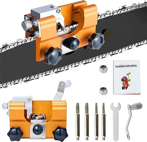 Chainsaw Chain Sharpening Jig, Portable Hand Crank Chainsaw Blade ...