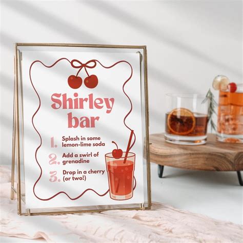 Shirley Temple Bar Sign, Shirley Temple Station Sign, Shirley Temple ...