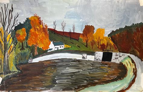 Bernard Labbe - 1950's Modernist/ Cubist Painting - French Autumnal ...