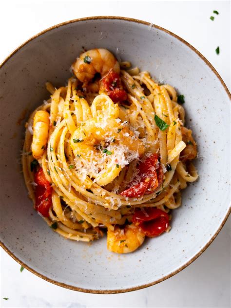 Spicy Garlic Shrimp Pasta - Bites of Beri