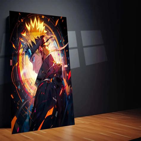 Kawaii Naruto Metal Poster | Cute Anime Wall Art | Adorable Ninja Aest ...