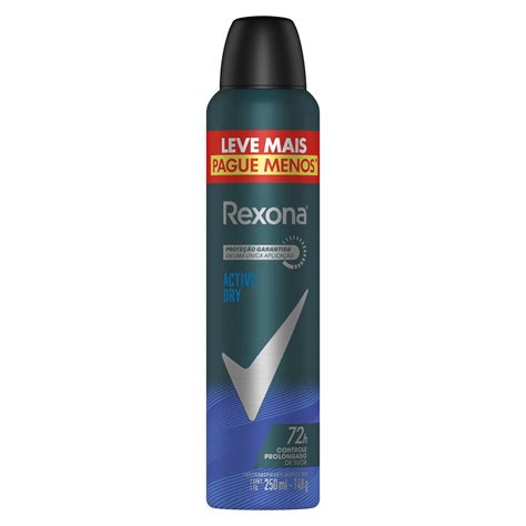 Antitranspirante Rexona Masculino Aerosol Active Dry 150ml | Rexona