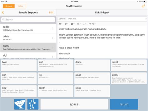 Image result for TextExpander iPad Tutorial