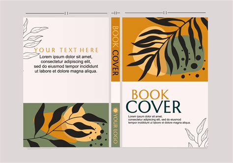 natural theme book cover design. minimalist design with earth tone ...