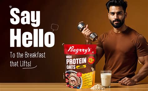 Bagrry’s 25g Protein Oats 750g | Dark Chocolate, Raisins & Pumpkin ...