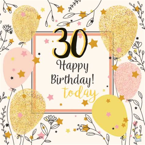 Birthday Wishes For A 30th Birthday | The Cake Boutique