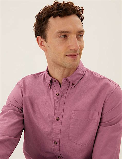 Buy Pure Cotton Oxford Shirt at Marks & Spencer