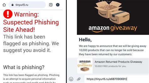 Amazon Returned Products Giveaway Fake URL Claim Tinyurl5.ru Scam on ...