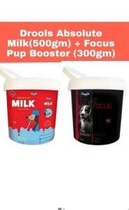 Drools Absolute Milk(500gm) + Focus Pup Booster(300gm) Chicken 0.5 kg ...